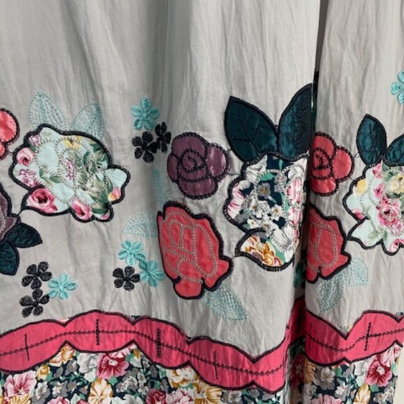 NWOT Johnny Was Tunic Shirt Top Cotton XS Floral Flowers SALE OR TRADE - Picture 4 of 12